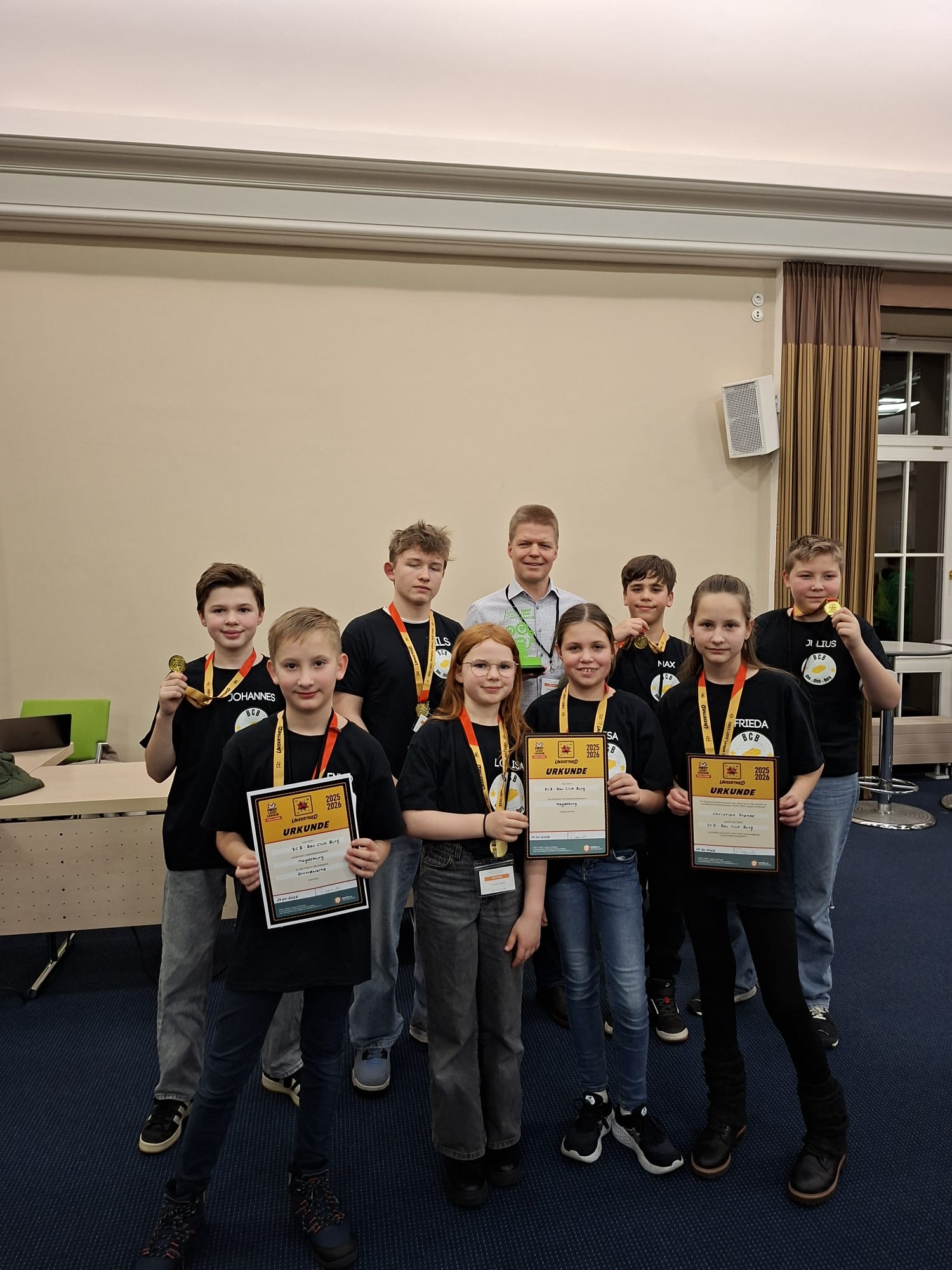 Die Mitglieder des Bau-Club-Burg die am Wettkampf teilnahmen